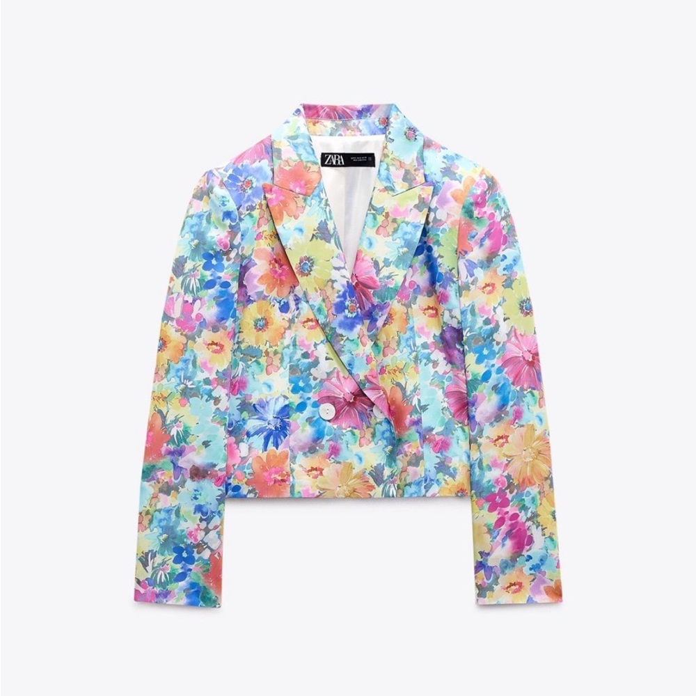 Zara Floral Blazer size Small